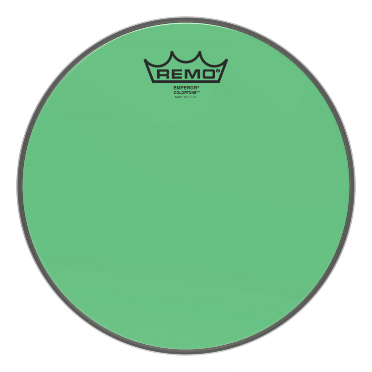REMO BE-0310-CT-GN Emperor® Colortone™ Green Drumhead ,10' цветной двухслойный прозрачный пластик, зеленый