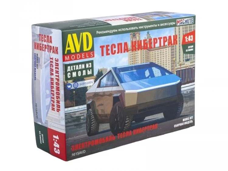 Сборная модель AVD Tesla Cybertruck, 1/43