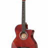 COWBOY 3810C RED акустическая гитара с вырезом
