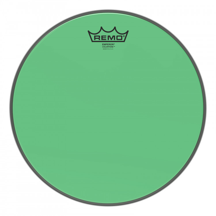 REMO BE-0312-CT-GN Emperor® Colortone™ Green Drumhead, 12' цветной двухслойный прозрачный пластик, зеленый