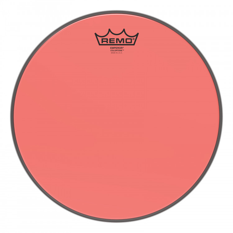 REMO BE-0312-CT-RD Emperor® Colortone™ Red Drumhead, 12' цветной двухслойный прозрачный пластик, красный