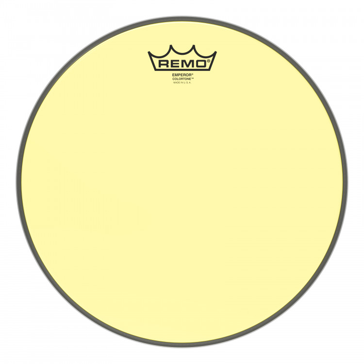 REMO BE-0312-CT-YE Emperor® Colortone™ Yellow Drumhead, 12' цветной двухслойный прозрачный пластик, желтый