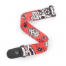 Ремень для гитары Planet Waves P20W1414 ткань "Sugar Skulls" красный