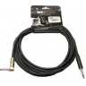 Invotone ACI1204/BK - инструментальный кабель, 6.3 mono Jack-6.3 mono Jack угловой 4 м (черный)