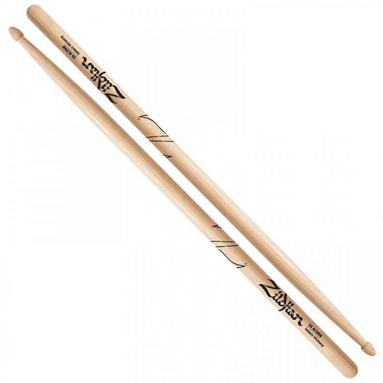 ZILDJIAN Z5AAC 5A ACORN TIP барабанные палочки с деревянным наконечником, форма наконечника Acorn, материал: орех