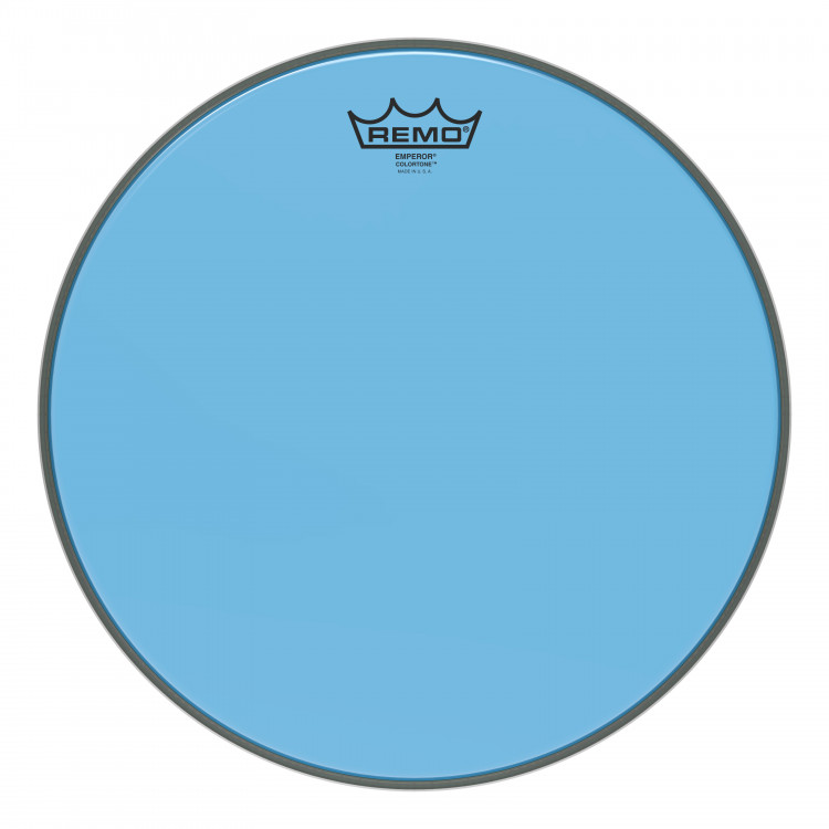 REMO BE-0314-CT-BU Emperor® Colortone™ Blue Drumhead, 14' цветной двухслойный прозрачный пластик, голубой