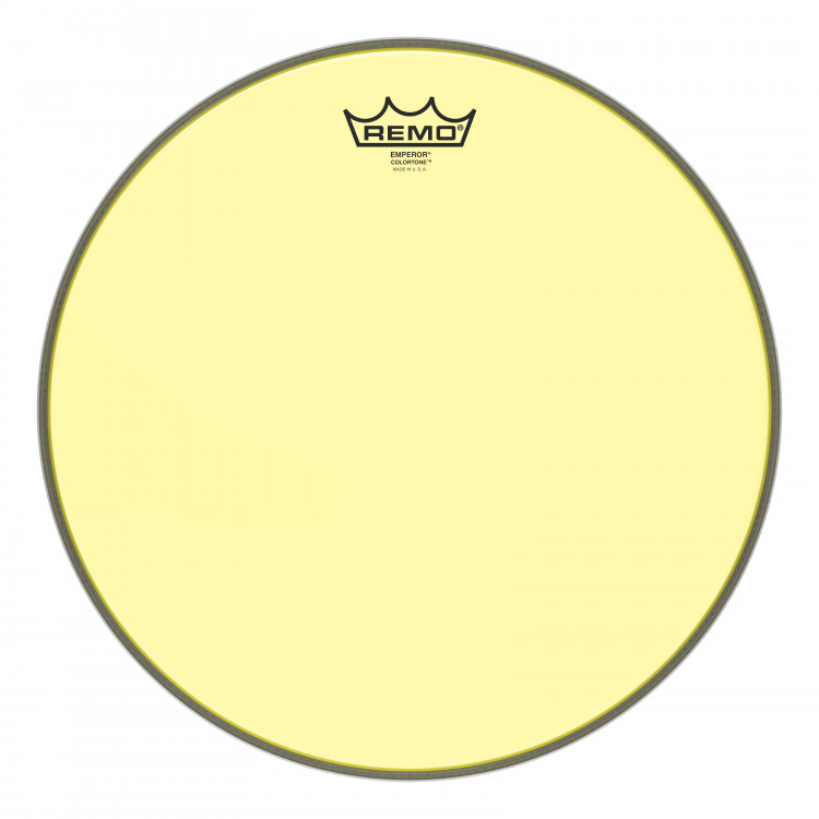REMO BE-0314-CT-YE Emperor® Colortone™ Yellow Drumhead, 14' цветной двухслойный прозрачный пластик, желтый