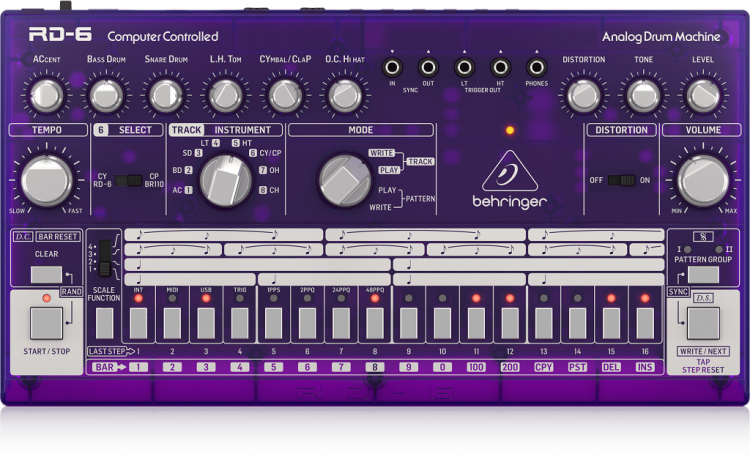Драм-машина Behringer RD-6-GP аналоговая