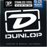 DUNLOP DBS Stainless Steel Bass Medium 5-125 Tapered 45-125T струны для 5-струнной бас-гитары
