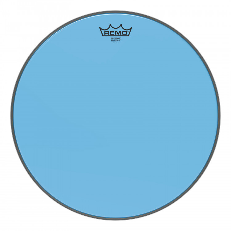 REMO BE-0316-CT-BU Emperor® Colortone™ Blue Drumhead, 16' цветной двухслойный прозрачный пластик, голубой