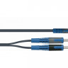 QUIK LOK RKSA140-5 компонентный кабель, 5 метров, разъёмы 2 Mono Jack Male - Stereo Mini Jack