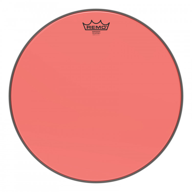 REMO BE-0316-CT-RD Emperor® Colortone™ Red Drumhead, 16' цветной двухслойный прозрачный пластик, красный