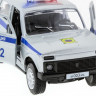 Машина "АВТОПАНОРАМА" инерц. ВАЗ 2121 1/50, в/к 12*7*5,5 см, серебристая
