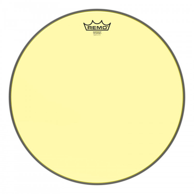 REMO BE-0316-CT-YE Emperor® Colortone™ Yellow Drumhead, 16' цветной двухслойный прозрачный пластик, желтый