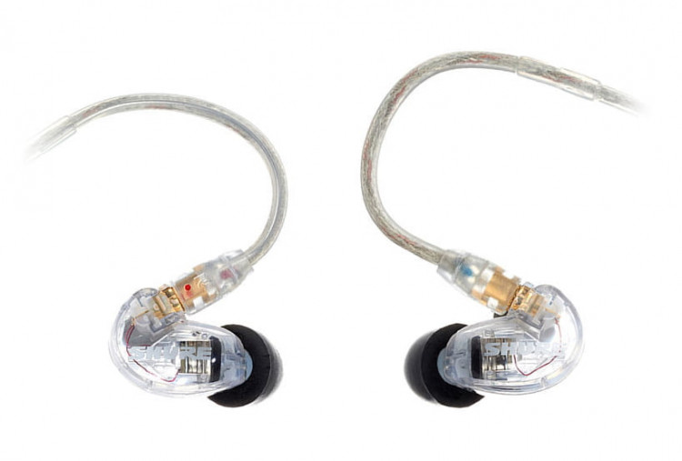 SHURE SE215-CL-EFS наушники внутриканальные (наушники вставные) с одним динамическим драйвером, Clear прозрачные.