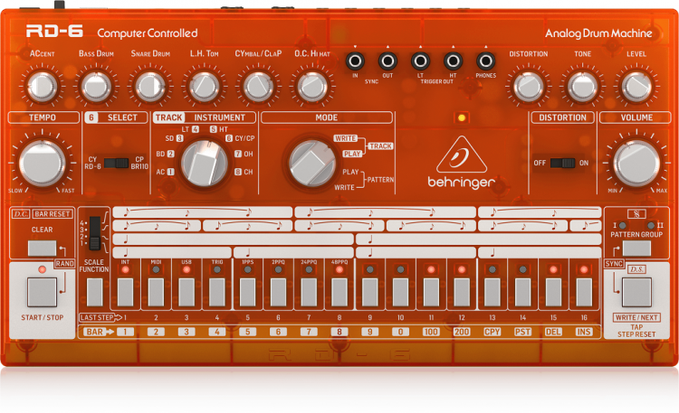 Драм-машина Behringer RD-6-TG аналоговая
