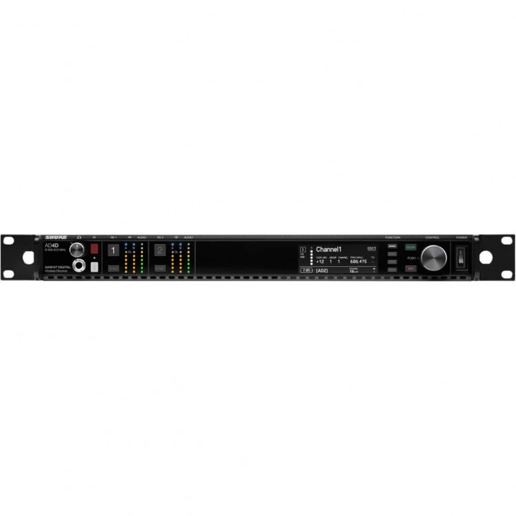 SHURE AD4DE A 470-636 MHz двухканальный приемник системы Axient Digital