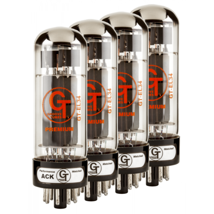 Groove Tubes GT-EL34-M MED QUARTET Комплект электронных ламп (4 шт.)