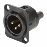 Панельный разъем INLINE PA1060 XLR-M 3-контактный