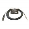 Invotone ACM1003S/BK микрофонный кабель XLR папа-Jack stereo 3 м