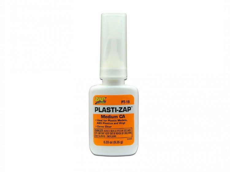 Клей ZAP Plasti-ZAP CA для пластика средн.вязк., 9.35г (btls.)