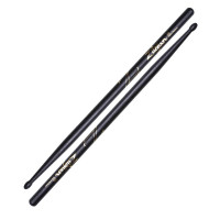 ZILDJIAN Z5BB 5B BLACK барабанные палочки с деревянным наконечником, цвет - черный, материал: орех