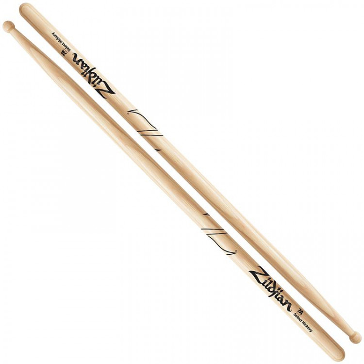 ZILDJIAN Z7A 7A барабанные палочки с деревянным наконечником, материал: орех