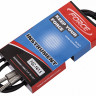 FORCE FGC-14/1,5 (FGC-14/1,5/BK) - Шнур гитарный Jack1/4"(M)-Jack1/4(M) (1,5мх6мм), цвет - черный