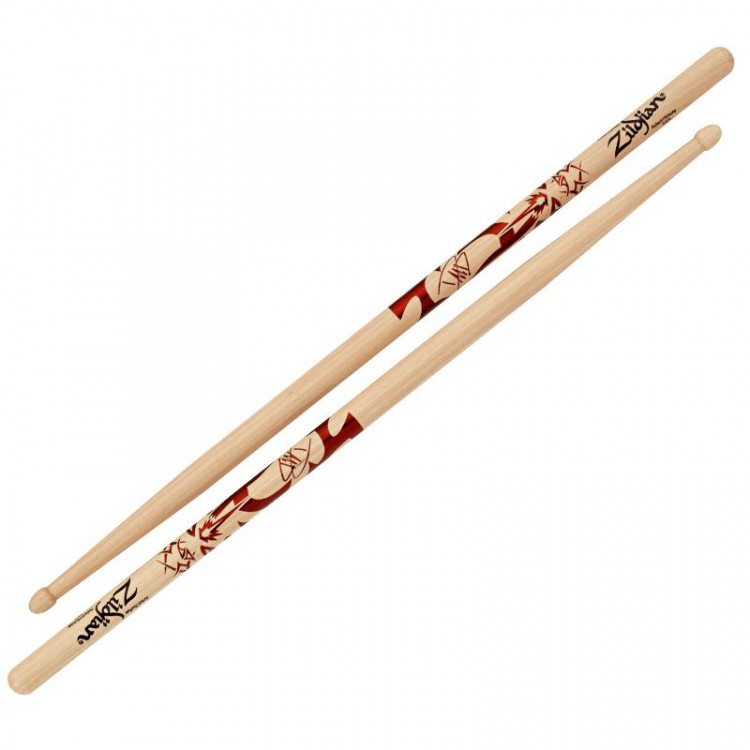 ZILDJIAN ZASDG DAVID GROHL ARTIST SERIES барабанные палочки с деревянным наконечником, именные, материал: орех