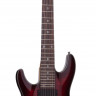 Schecter DAMIEN ELITE-7 CRED L/H 7-струнная электрогитара леворукая