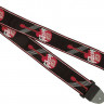 GIBSON ASGG-600 2' WOVEN STRAP W/ GIBSON LOGO-RED ремень для гитары с красным лого, ширина 5 см