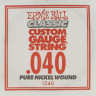Ernie Ball 1240 калибр.040 одиночная для электрогитары/акустической гитары