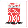 Ernie Ball 1230 калибр.030 одиночная для электрогитары/акустической гитары