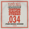Ernie Ball 1234 калибр.034 одиночная для электрогитары/акустической гитары