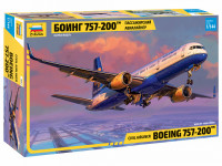Пассажирский авиалайнер "Боинг-757-200" 1/144
