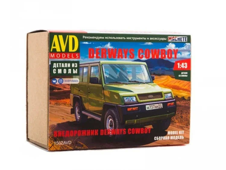Сборная модель AVD Внедорожник Derways Cowboy, 1/43