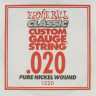 Ernie Ball 1220 калибр.020 одиночная для электрогитары/акустической гитары