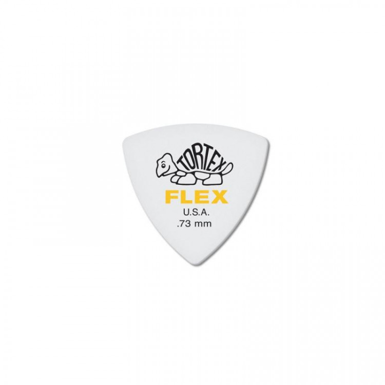 DUNLOP 456P.73 Tortex Flex Triangle набор медиаторов 0.73 6 шт