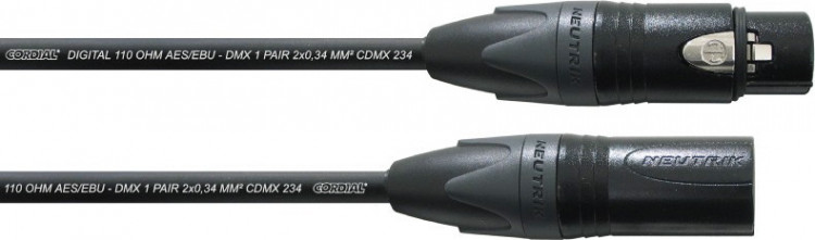 Кабель Cordial CPD 20 FM цифровой DMX AES EBU XLR