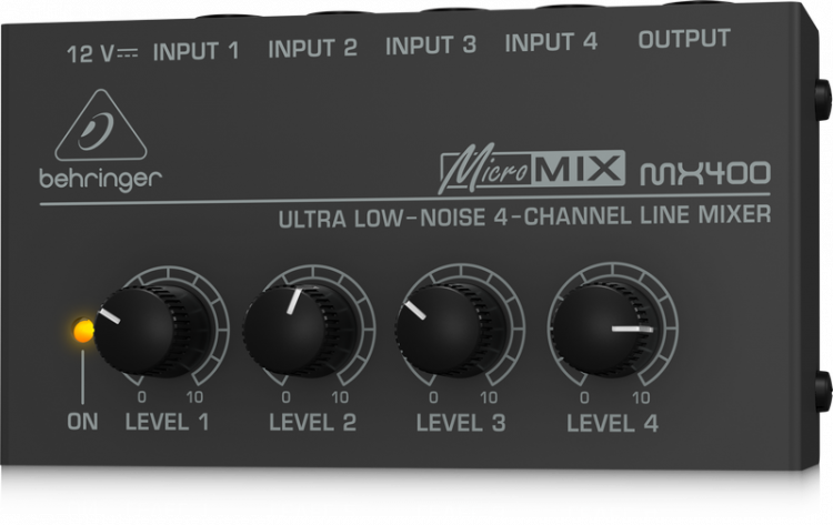 Behringer MX400 MicroMIX 4-канальный микшерный пульт