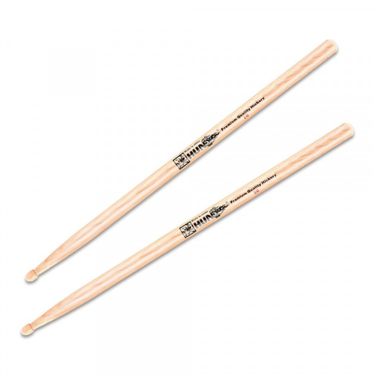 Барабанные палочки HUN 2B Hickory Series орех, деревянный наконечник