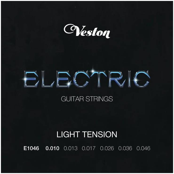 Струны для электрогитары VESTON E 1046 Light легкое натяжение