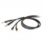 Кабель аудио профессиональный  DIE HARD DHG535LU18 2х 6.3 джек МОНО <-> 2х RCA (папа) длина 1.8 м Кабель аудио профессиональный  DIE HARD DHG535LU18 2х 6.3 джек МОНО <-> 2х RCA (папа) длина 1.8 м