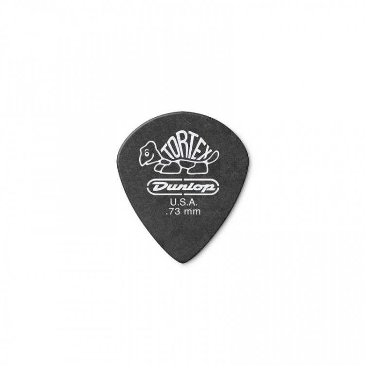 DUNLOP 482P.73 Tortex® Pitch Black Jazz III упаковка черных медиаторов 0.73мм, (12шт.)