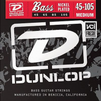 DUNLOP DBN Nickel Plated Steel Bass Medium 45-105 струны для 4-струнной бас-гитары