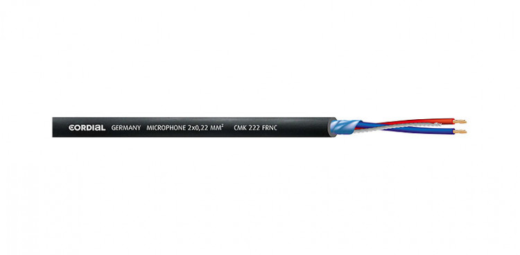 Микрофонный кабель Cordial CMK 222 BLACK FRNC