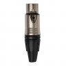 Разъем ROCKDALE XLR003 металлический кабельный XLR мама (female) 3pin Разъем ROCKDALE XLR003 металлический кабельный XLR мама (female) 3pin
