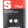 STAGG SGC10DL инструментальный кабель (jack-jack). Длина: 10 м. Диаметр: 6 мм
