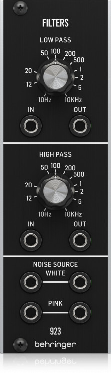 Модуль Behringer 923 FILTERS аналоговый Dual Filter для Eurorack