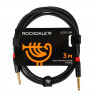 Инструментальный кабель ROCKDALE IC070-3M, mono jack, 3 м Инструментальный кабель ROCKDALE IC070-3M, mono jack, 3 м